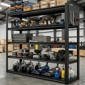 Heavy Duty Garage Shelving Units 72"H59"W24"D, 5-Tier Steel Adjustable Metal Storage Shelves,3000 lbs Industrial Rack for Garage Organization,Bas
