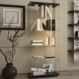 Tempered glass display cabinet,liquorcabinet,storagecabinet,filecabinet,with paipai lights,with locks,bottom equipped with adjustable feet
