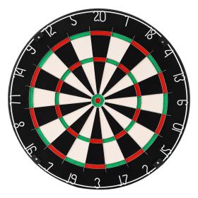 VEVOR Dart Board, High-Grade Self-Healing Sisal Fiber Dartboard with Staple-Free Bullseye, Blade Wire & Rotating Number Ring