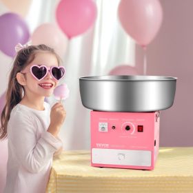Commercial Cotton Candy Machine Sugar Floss Maker 1000W For Party Home Pink (Option: pink)