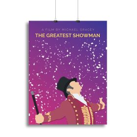 The Greatest Showman Minimal Movie Canvas Print or Poster (Type: Poster Print, size: 28" x 20" / 70cm x 50cm (approx))