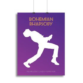 Bohemian Rhapsody Minimal Movie Canvas Print or Poster (Type: Poster Print, size: 40" x 26" / 100cm x 65cm (approx))